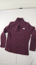 The North Face Women's Glacier 1/4 Zip Fleece Pullover Sweater Burgundy