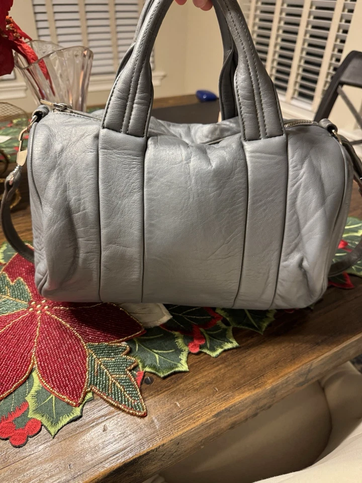 Alexander Wang Rocco Leather Shoulder Bag Duffle - Image 3 of 4