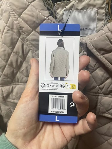 Weatherproof Ladies Lightweigth Guilted Jacket, Stone Hearth Size: Large - Picture 4 of 15