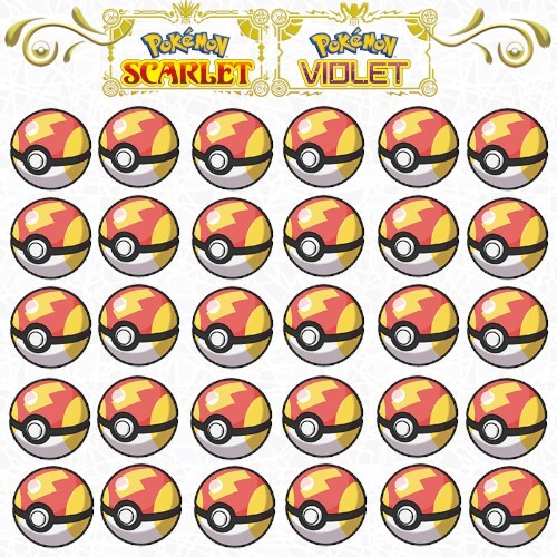 10 Pokeball A Scelta + Shiny 6IV Casuali Per Pok&eacute;mon Scarlatto E Viola