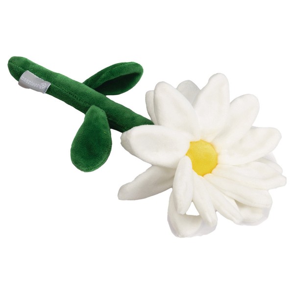 Beeztees Hundespielzeug Blume Daisy 30X16Cm PlüSch Weiß/GrüN FüR Hunde-image