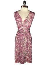 INC International Concepts Plus Size 1X A-Line Dress Pink Grey Animal Print