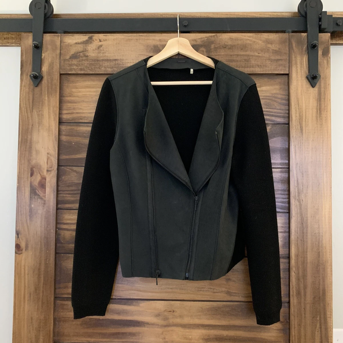 Elie tahari suede best sale jacket