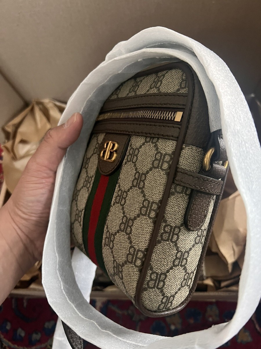 Gucci ×Balenciaga 【The Hacker Project Shoulder Zip Bag 】 Gucci X Balenciaga Hacker Project Mens Shoulder Zip Bag
