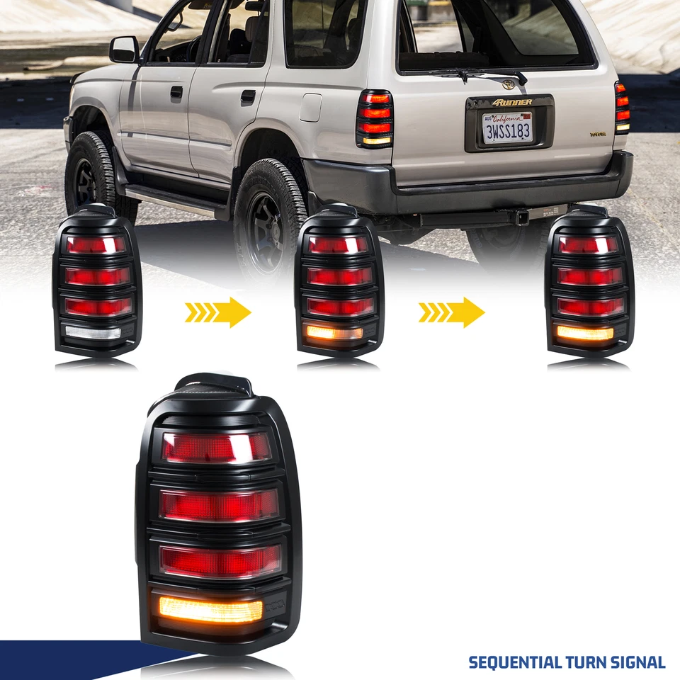 Luces traseras LED secuenciales para Toyota 4Runner 1996-2002 luces traseras Foto 2 de 4
