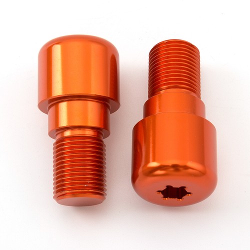 For Yamaha YZF R6 2001-2003 18mm CNC Orange Bar Ends Grips Plugs ...