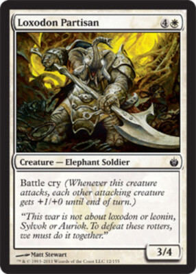 Loxodon Partisan x1 - Mirrodin Besieged - NM-Mint, English - Mirrodin Besieged