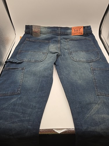 Raw X Apparel Medium Blue Skinny Jeans Mens Size 36/30 New - Picture 6 of 10
