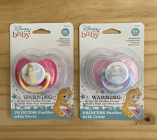 Disney Baby Princess Pacifier Covers Belle Cinderella BPA free New Pack