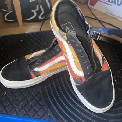 Vans Old Skool Pop Camo Orange Shoes women’s size kids