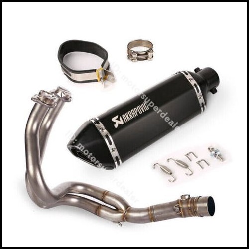For Kawasaki Ninja 650 2012-2022 Z650RS Stainless Exhaust Pipe Black Muffler