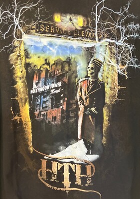 Disney Parks Mens Twilight Zone Tower of Terror Elevator T-Shirt XL Black HA GDD