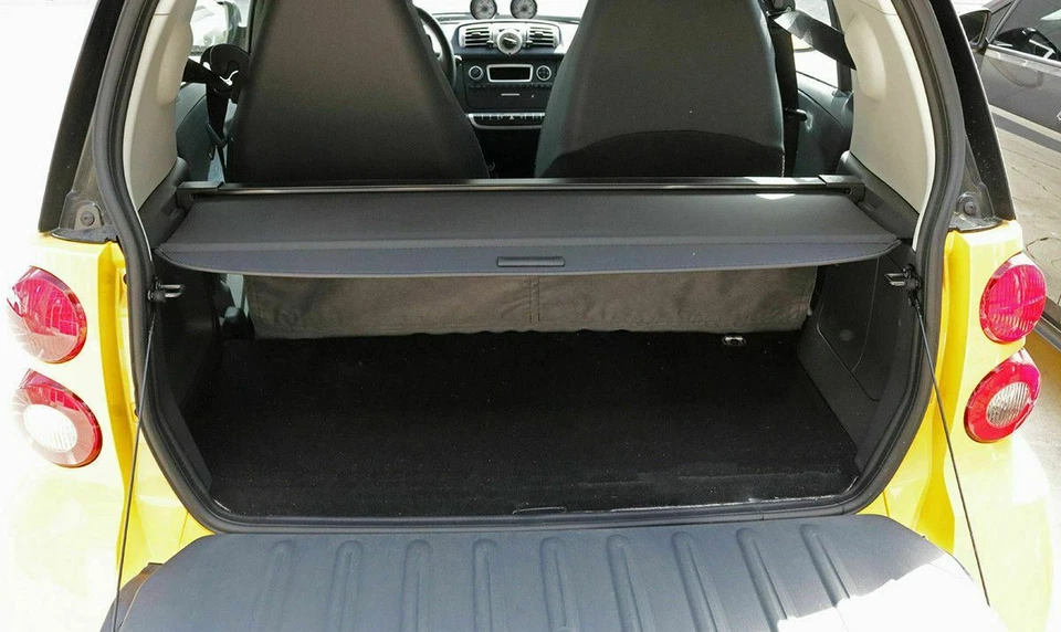 Cubierta de carga retráctil negra para maletero trasero Fit For SMART Fortwo 2015-2019 Foto 3 de 4