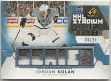 2015-16 SP Game Used Stadium Series Relics Platinum Blue Patch Jordan Nolan 6/25