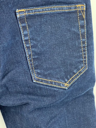GAP Stretch Straight Leg Jeans Girls' Size 12 Blue Dark Wash 5 Pocket - Picture 5 of 10