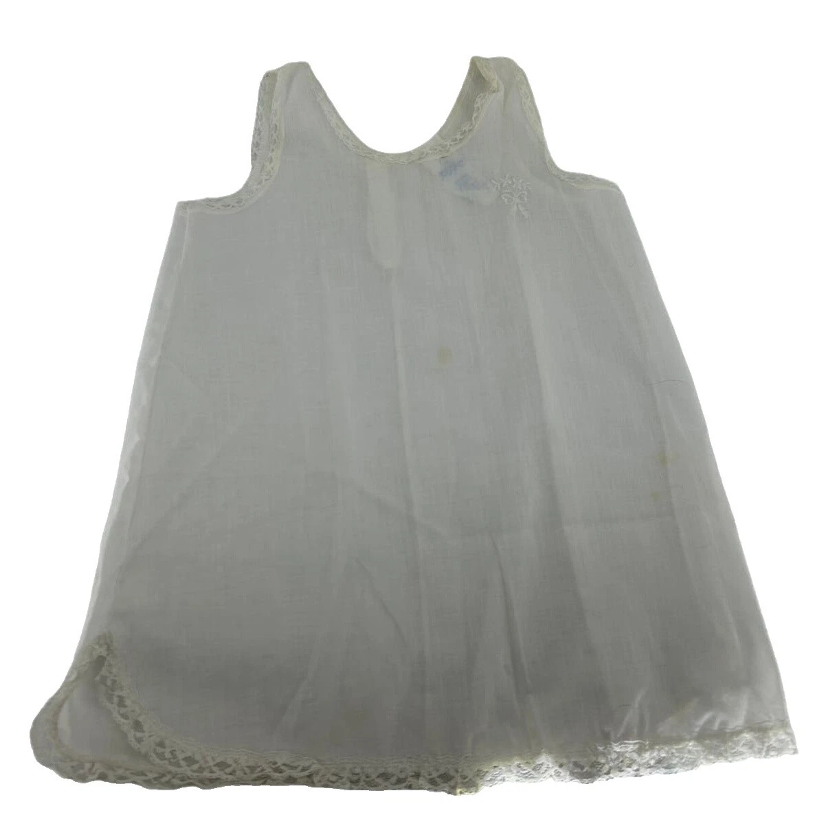 Ropa Vintage 1970s Blanca de Algodón para Niños