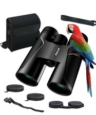 FULLJA 12x42 High Power Compact Binoculars for Adults HD Binoculars /Waterproof
