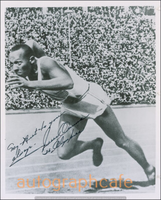 Jesse Owens Olympia BerlinVordruck handsigniertes 8x10 Foto