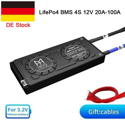 DE DHL- LifePo4 Battery BMS 4S 12V 20A-100A w/Balance Protection Board Same Port