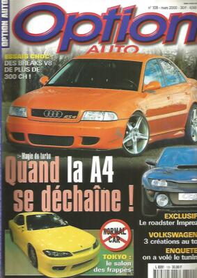 AUTO OPTION NR.109 A4 SE DECHAINE / BREAKS V8 / ROADSTER IMPREZA / VW 3 CREATIONS