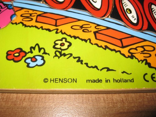 Sesamstraße Elmo Ernie Bert - Henson Vintage Holz Puzzle Wooden Jigsaw 28x28 cm - Bild 6 von 8