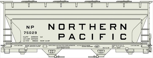 Accurail Escala HO ~ Nuevo 2026 ~ Tolva Cubierta ACF Pacífico Norte ~ 2206 | Zustand: New