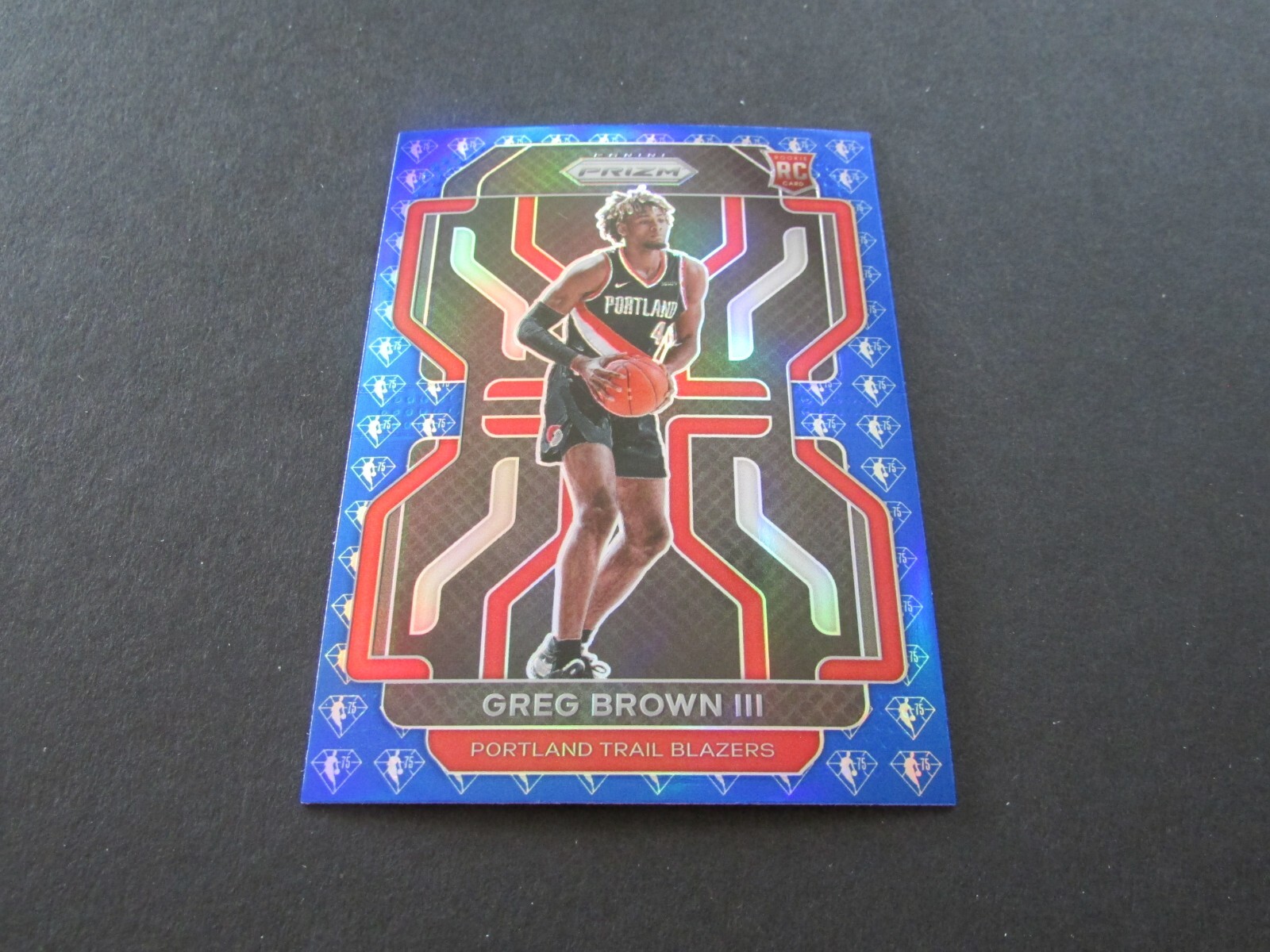2021 Prizm Greg Brown III Rookie Card #291 Blue NBA 75th Prizm Parallel