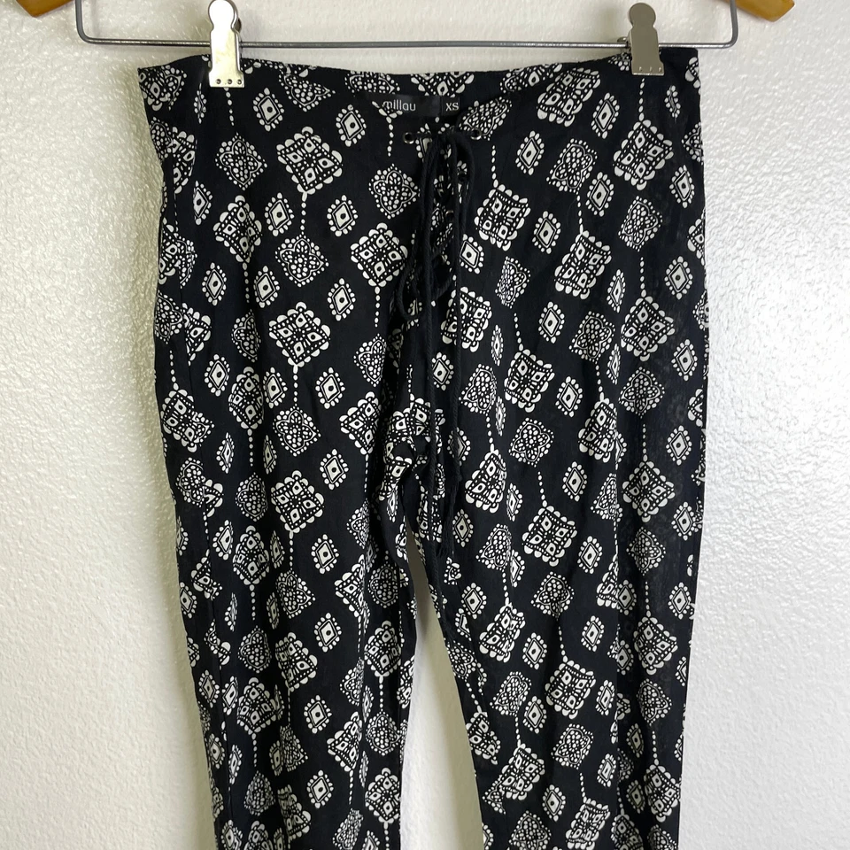 Pantalones Millau Ultra Ligeros Tiro Bajo Boho Años 70 Hippie Festival Campana XS Foto 3 de 4