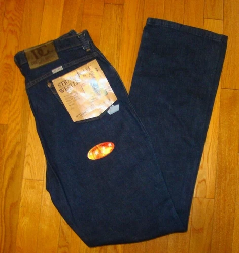 VTG 80s DEE CEE BRAND Womens WESTERN Blue Jeans USA NEW TAGS 17 /18 x 34 Bx152