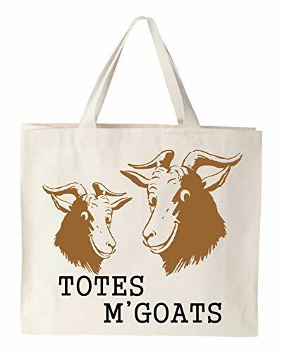 CafePress “Totes M’Goats” Canvas Tote Bag – Reusable Shopping Bag, Two Sizes, Natural Canvas, Durable