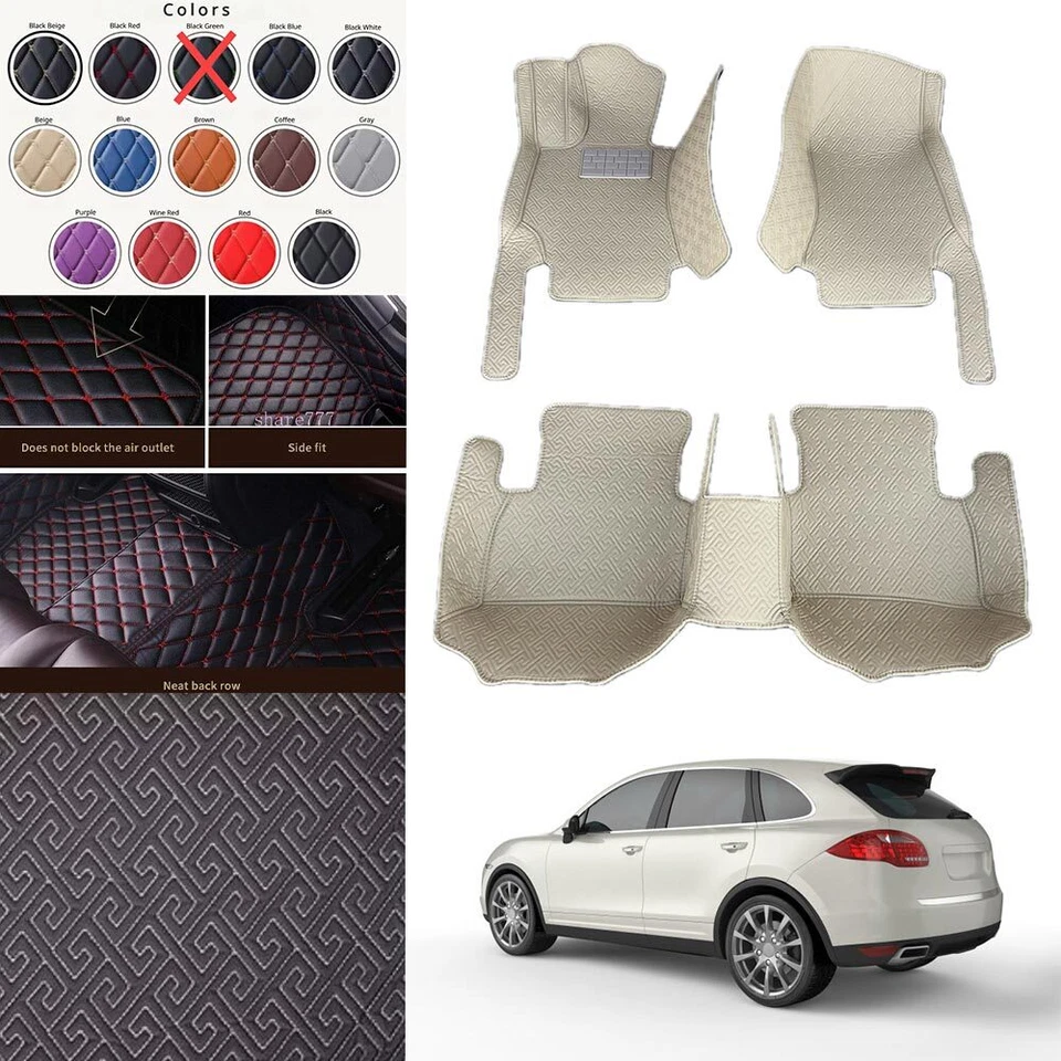 For Renault All Models Car Floor Mats Carpets Leather Waterproof 2000-2023 Rug Foto 2 de 4