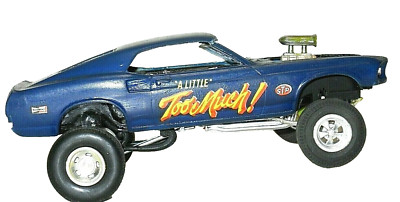 VINTAGE LITTLE TO MUCH 69 FORD MUSTANG MACH 1 FAST BACK ASSEMBLED PLASTIC 1/25
