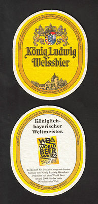 Beer mat - Beermat, König Ludwig Weissbier, Hohenschwangau near Füssen #901#
