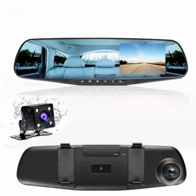Rear View Mirror Recorder 3 in 1 Dash Cam Car DVR FHD 1080P Video Camera