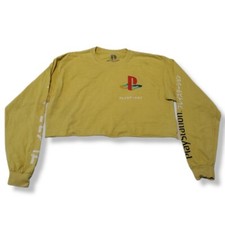 Sony Playstation Shirt Size Large SIEA PS Family Logo Japanese Long Sleeve Crop