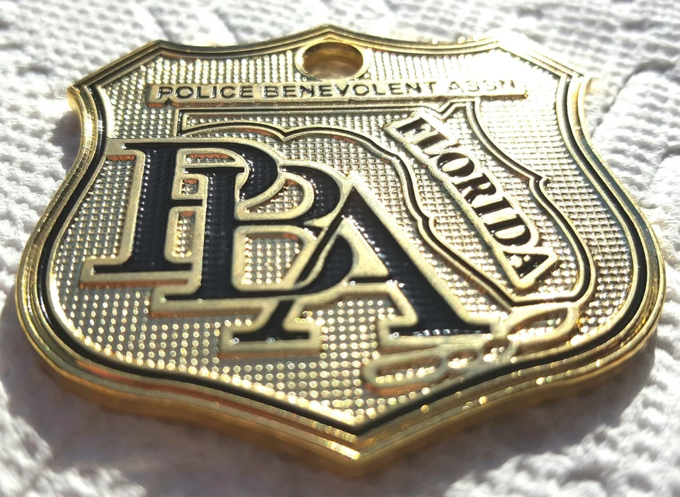 NEW 2025 FLORIDA SUPPORTER SHIELD NEW PBA CAR GOLD LICENSE PLATE - Image 2 of 3