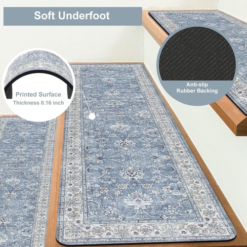Versatile 15PCS Non-Slip Stair Covers – Neoprene Carpet for All Smooth Surfaces - Picture 4 of 10
