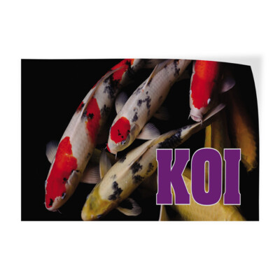 Decal Stickers Koi Outdoor Advertising Printing Vinyl Store Sign Label Business