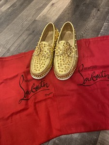 christian louboutin spiked loafers