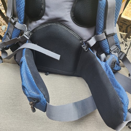 Hi Tec Nova 50 backpack Camping Hiking prepper blue gray - Picture 8 of 17