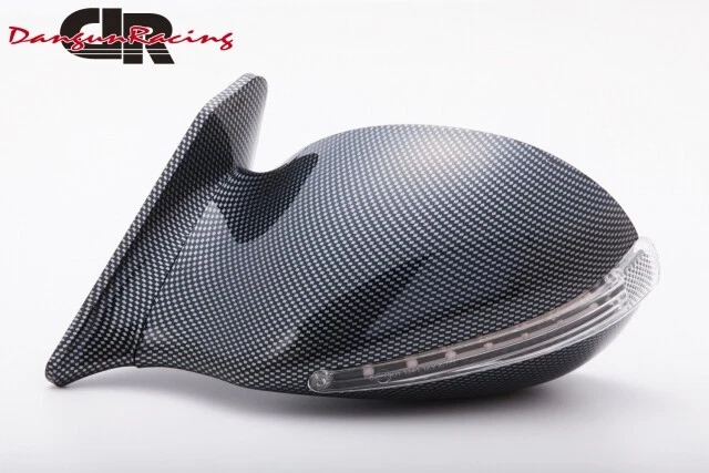 Espejo V8S LED aspecto carbono ajuste manual RHD para Alfa Romeo 156 Sport Wagon 932 Foto 4 de 4