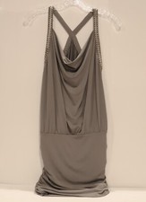 GUESS Sleeveless Open Back Chain Mini Dress (Size: Extra Small)