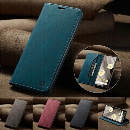 For Google Pixel 9 Pro XL 9 8 7 Pro 8A 7A Case Wallet Leather Cards RFID Cover - Picture 49 of 61