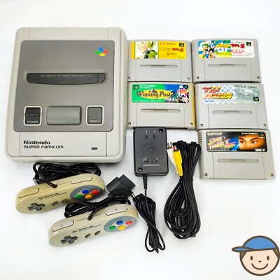 Super Famicom Console Street Fighter Dragon Ball Top Racer SFC NTSC-J Japanese