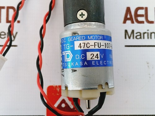 Tsukasa Electric TG-47C-FU-107-D644 DC Geared Motor 24V J61118 - Picture 7 of 9