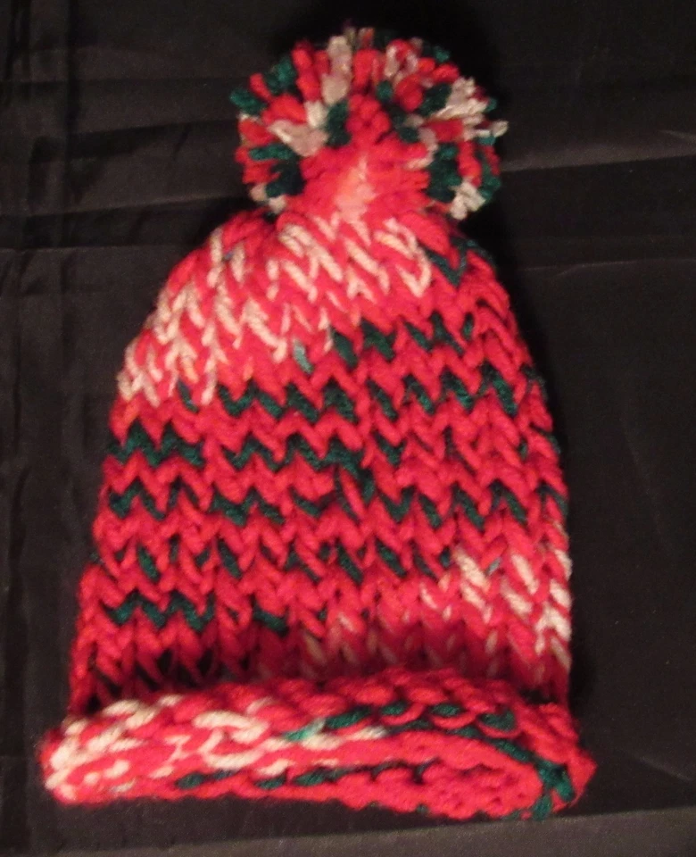 Muñeca bebé renacida rojo verde rayas cocoon y sombrero conjunto foto utilería swaddler papoose Foto 3 de 4