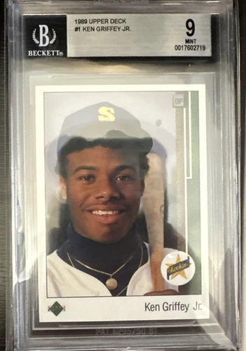 1989 KEN GRIFFEY JR. UPPER DECK ROOKIE RC BGS 9 MINT #1