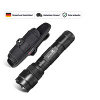 Ultrafire Taschenlampe WF-502B 1000 Lumen Mit GüRteltasche, Schwarz, 360