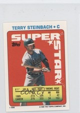 1990 Super Star Sticker Back Cards Terry Steinbach Dave Martinez Steve Lyons 0b4
