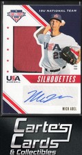 Mick Abel 2020 Baseball Stars Stripes USJ-MA Silhouettes Patch Auto Prime 8/25
